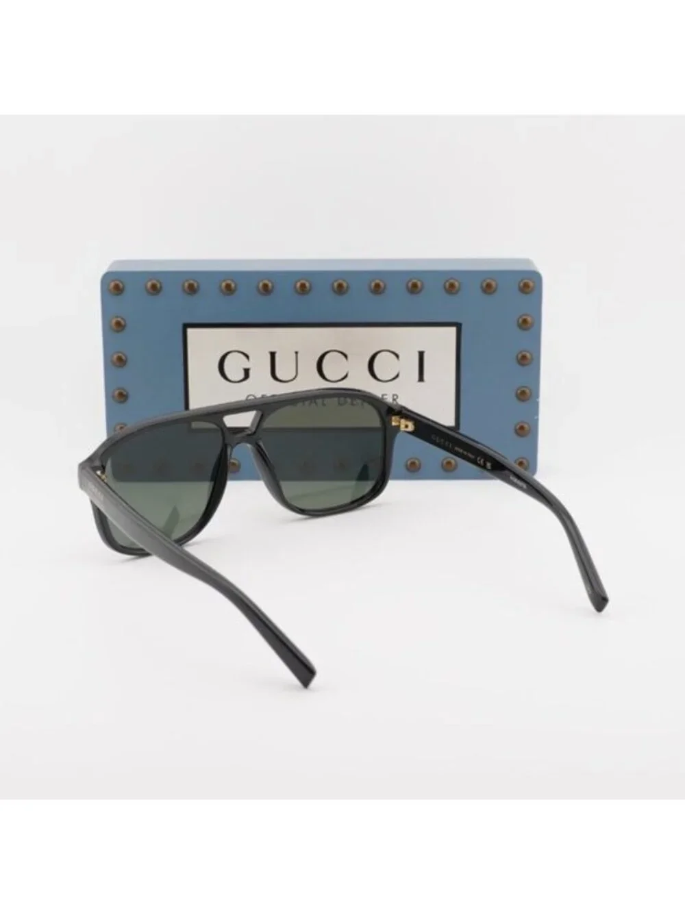 Gucci GG1856S 001 Aviator Sunglasses – Black/Grey